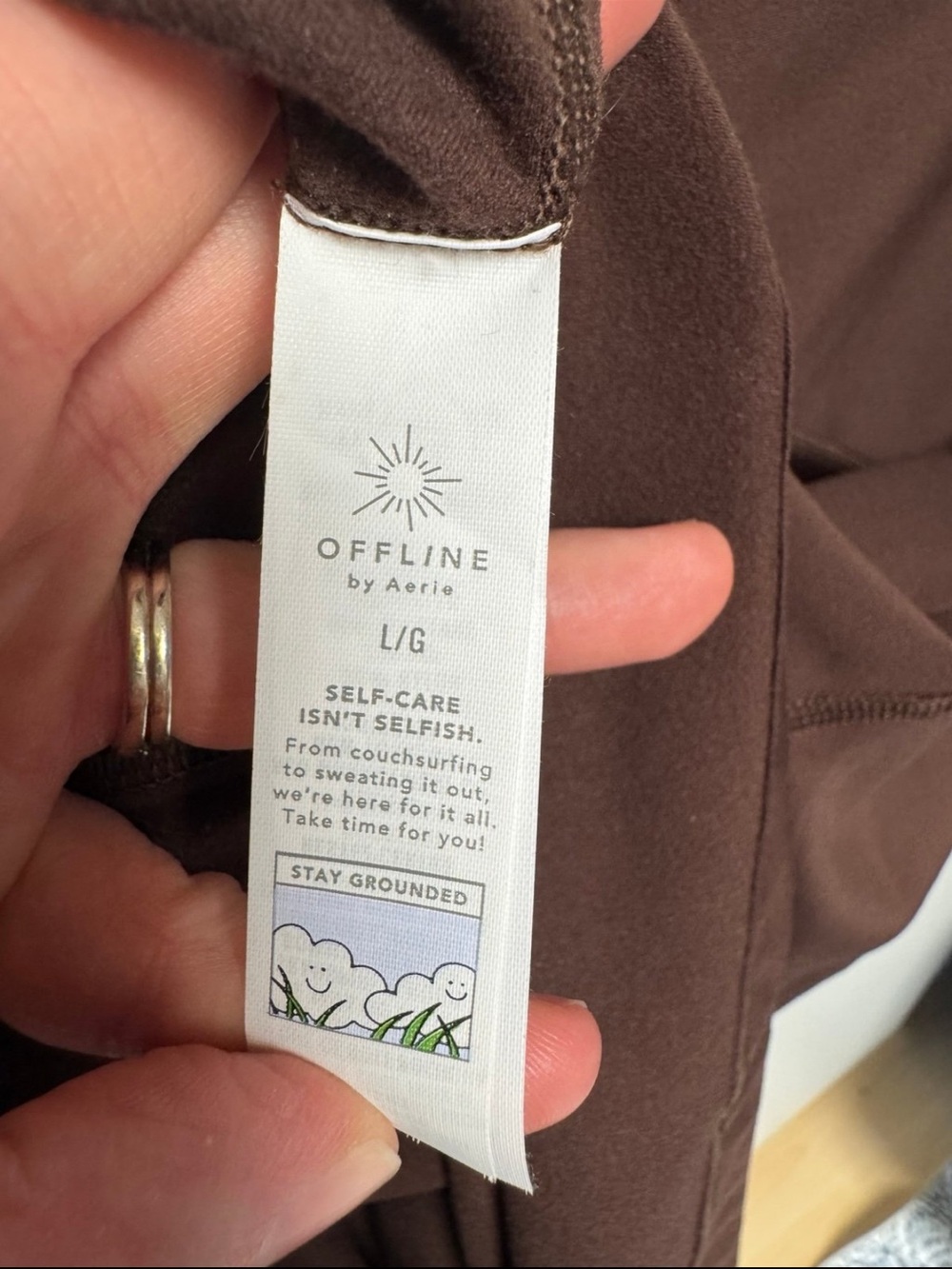 Offline by aerie Quarter-Zip Pullover Jacket in Dark Brown - Picture 6 of 6